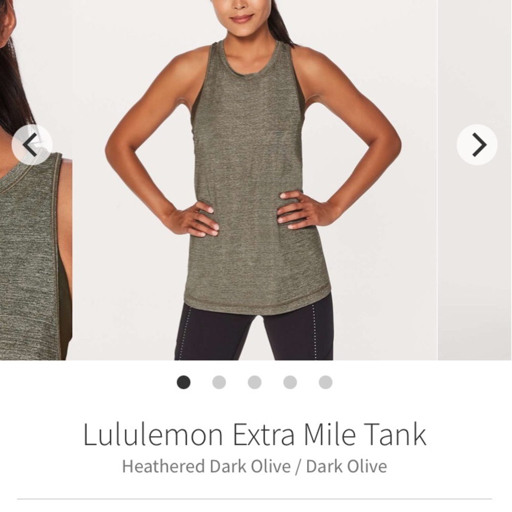 Extra mile tank in olive green. BNWT size 8